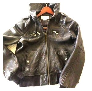 Michael Kors Leather Coat